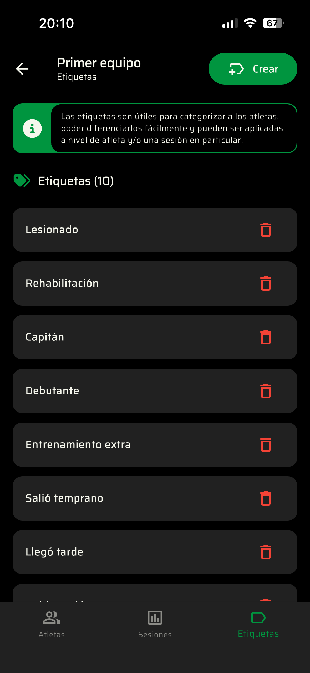 Pantalla etiquetado inteligente